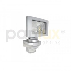 AKCE Panlux VANA S venkovní reflektorové svítidlo se senzoremem a LED přisvícením, stříbrná - teplá bílá