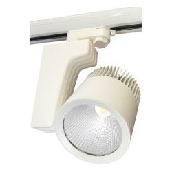 LED reflektor na lištu AURA 40W, bílá,  4100lm, teplá bílá 3000K (884159)