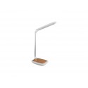PANLUX DIPLOMAT stolní lampička s integrovanou bezdrátovou nabíječkou, světlé dřevo