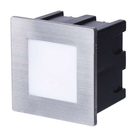 EMOS LED orientační vestavné svítidlo 80×80, 1,5W teplá bílá IP65