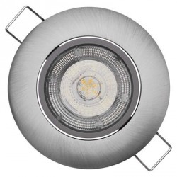 EMOS LED bodové svítidlo Exclusive stříbrné, 5W teplá bílá