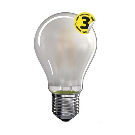 EMOS LED žárovka Filament matná A60 A++ 8,5W E27 teplá bílá