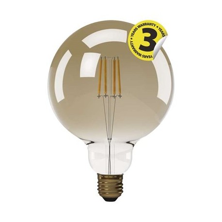 EMOS LED žárovka Vintage G125 4W E27 teplá bílá+