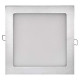 EMOS LED panel 225×225, čtvercový vestavný stříbrný, 18W neut. bílá