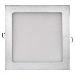 EMOS LED panel 225×225, čtvercový vestavný stříbrný, 18W neut. bílá