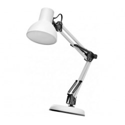 Emos Stolní lampa LUCAS na žárovku E27, bílá Z7609W 