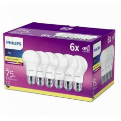 Philips LED žárovka sada 6ks 11W E27 1055lm A60 2700K