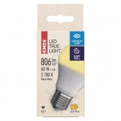 EMOS LED žárovka True Light 7,2W E27 teplá bílá 