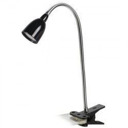 Solight LED stolní lampička, 2.5W, 3000K, clip, černá barva (WO33-BK)