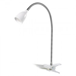 Solight LED stolní lampička, 2.5W, 3000K, clip, bílá barva (WO33-W)