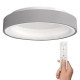 Solight LED stropní světlo kulaté Treviso, 48W, 2880lm, stmívatelné, dálkové ovládání, šedá (WO768-G)