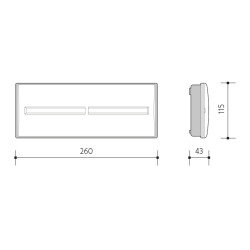 PANLUX DIANA LED NM LDF-3050-C nouzové svítidlo s vlastní baterií 1h 50lm ( LDF-3050-C)