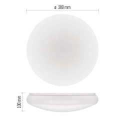 EMOS LED přisazené svítidlo TIVI, A CLASS, MW sensor, kruhové bílé 12,5W, IP44, neutrální bílá  (ZM3408M)
