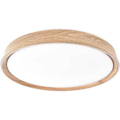 EMOS LED přisazené svítidlo ILVI, kruhové 45W, stmívání+CCT, dřevo