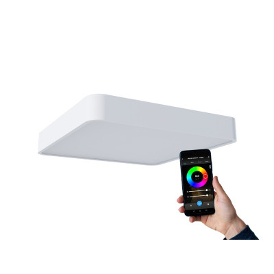 PANLUX Přisazené chytré LED svítidlo VERONA SQUARE SMART Tuya Wifi, bílá IP54, stmívatelné
