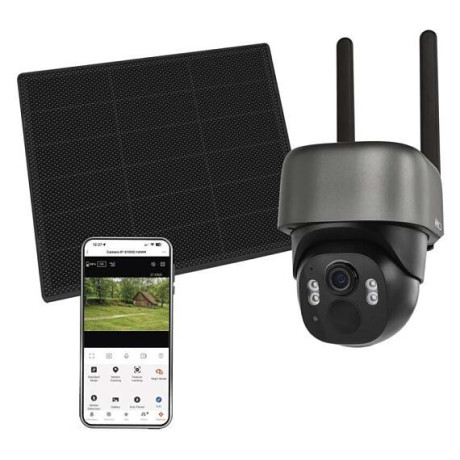 EMOS GoSmart Venkovní bateriová kamera IP-6100G HAWK s 4G LTE a solárním panelem (H4168)