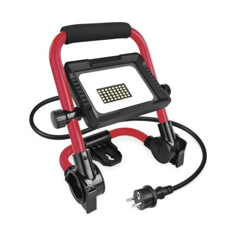 EMOS LED reflektor ELION 20W, červeno-černý, IP65, 3000 lm, neutrální bílá , ZS3323