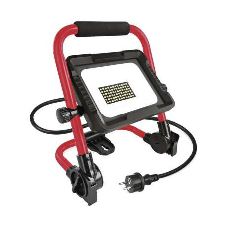 EMOS LED reflektor ELION 30W, červeno-černý, IP65, 4800 lm, neutrální bílá, ZS3333