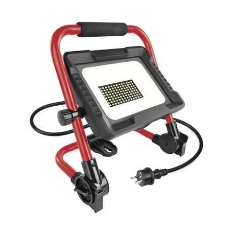 EMOS LED reflektor ELION 50W, červeno-černý, IP65, 8000 lm, neutrální bílá, ZS3343