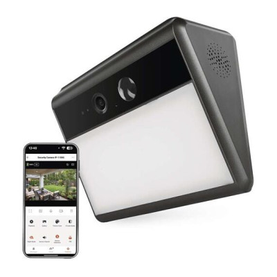 Emos goSmart Venkovní bateriová kamera IP-1100G WALL s WiFi a solárním panelem (H4170)