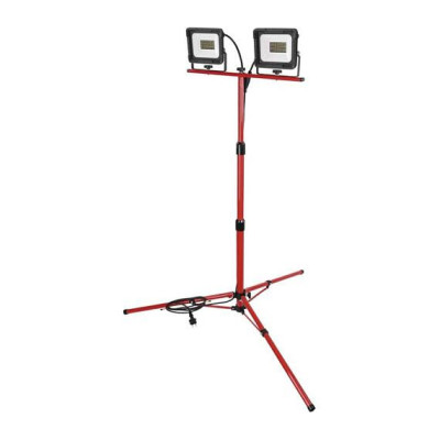 Emos LED reflektor ELION, 2×30W + trojnožka, červený, neutrální bílá (ZS3333.2)