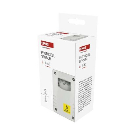 EMOS Soumrakové čidlo 1800W IP65 bílé GS41151