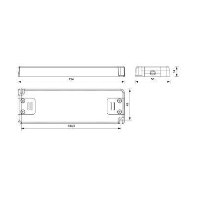 PANLUX LED driver 30W, 12V, DC,  PN74000049